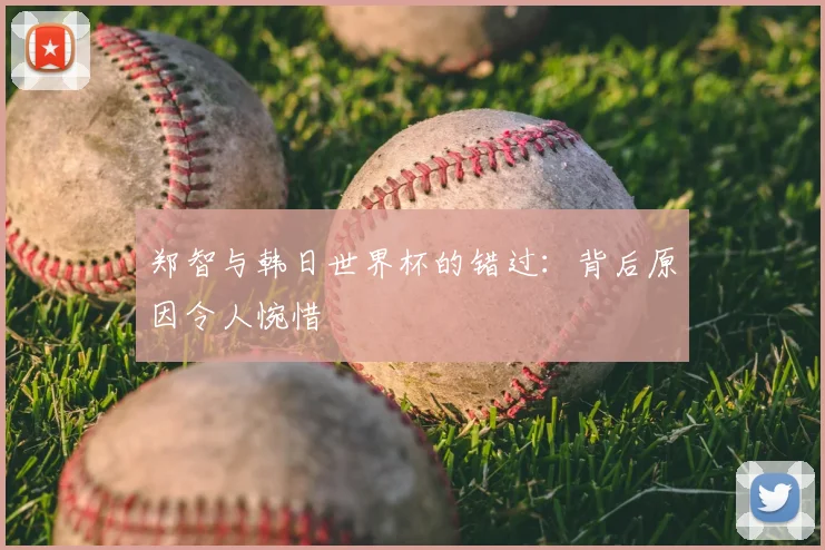 郑智与韩日世界杯的错过：背后原因令人惋惜